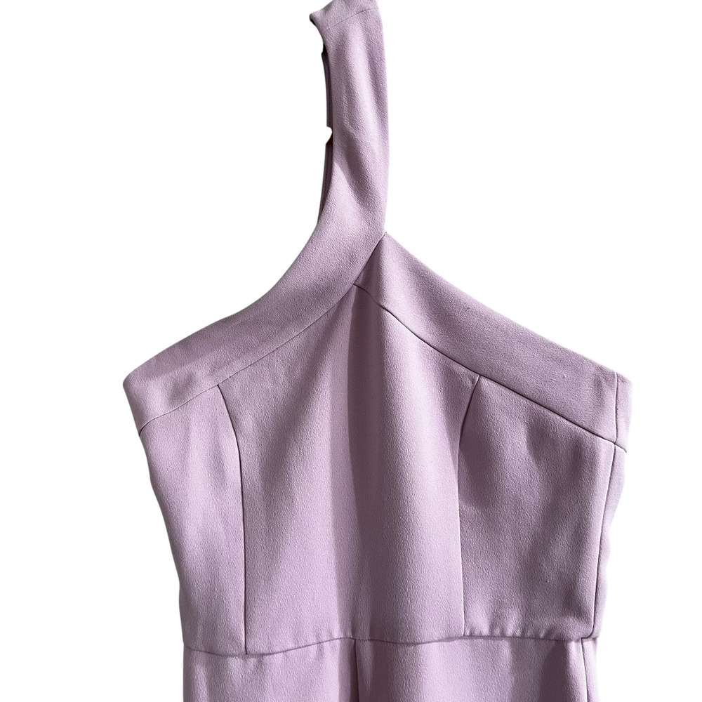 NBD Jumpsuit Lavender One Shoulder Wide Leg XXS Womens Purple Formal Event Wear - Picture 4 of 6
